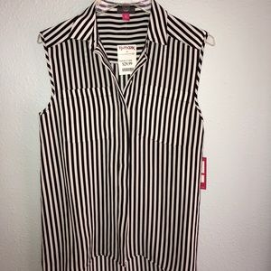 Vince Camuto striped tank blouse XS